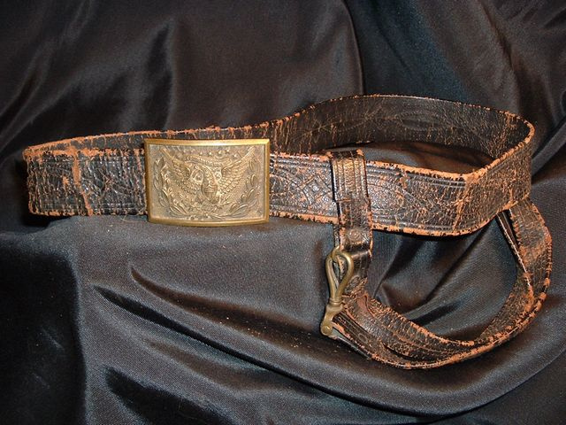 INDIAN WARS OFFICERS BELT & PLATE