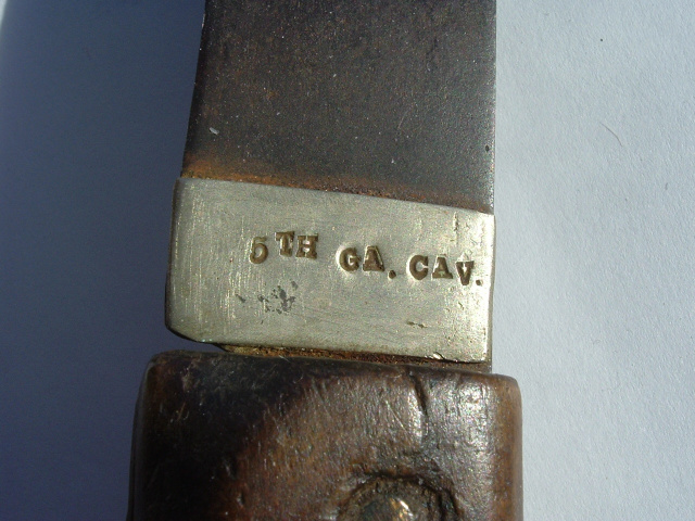 IDENTIFIED CONFEDERATE SIDE KNIFE