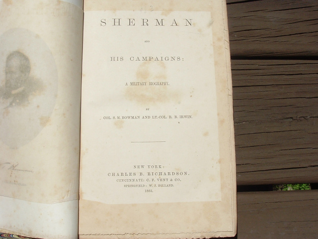 BOOK: SHERMAN AND HIS CAMPAIGNS 1865