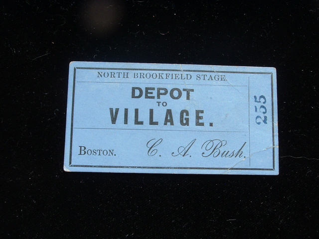 CIRCA 1870 ORIGINAL STAGE COACH TICKET