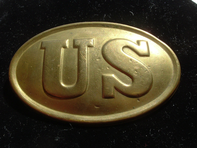 U.S. OVAL CARTRIDGE BOX PLATE