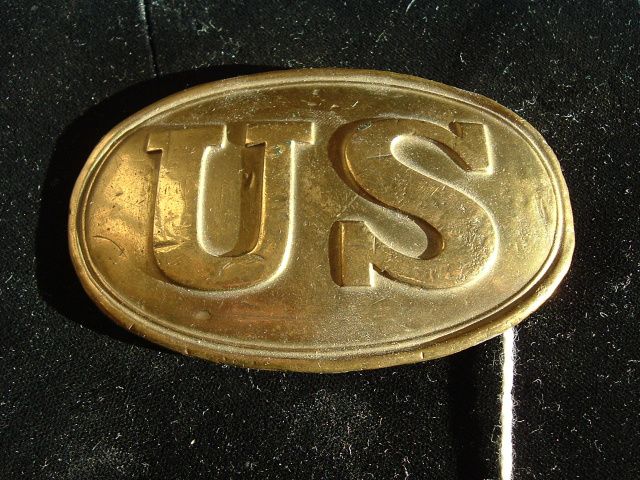 ORIGINAL CIVIL WAR U.S. OVAL BELT PLATE