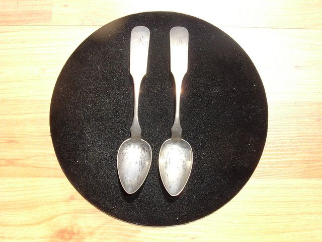 TWO (2) EARLY AMERICAN SPOONS