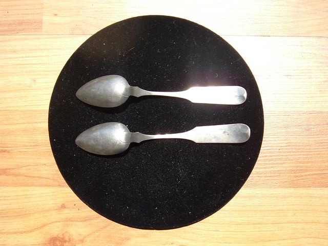 TWO (2) EARLY AMERICAN SPOONS