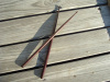 CIVIL WAR ERA MATCHED PAIR MAHOGONY DRUMSTICKS